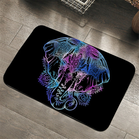 Image of Pixie Purplish Elephant Door Mat