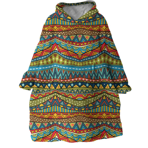 Image of Stylized Lines SWLF1823 Hoodie Wearable Blanket