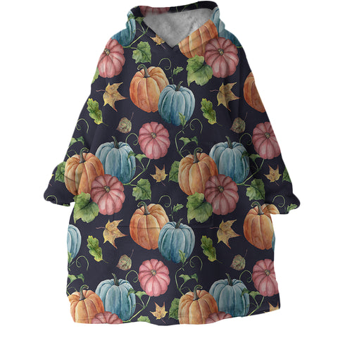 Image of Pumpkins SWLF2176 Hoodie Wearable Blanket