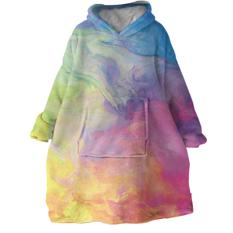 Image of Rainbow Cloud SWLF0295 Hoodie Wearable Blanket