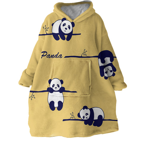 Image of Pandas SWLF1664 Hoodie Wearable Blanket