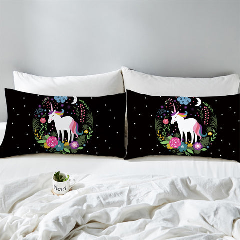 Image of Unicorn Starry Pillowcase