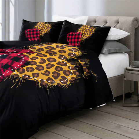 Image of Hear Designs Black Bedding Set - Beddingify