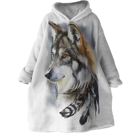 Image of Warchief Wolf SWLF2697 Hoodie Wearable Blanket