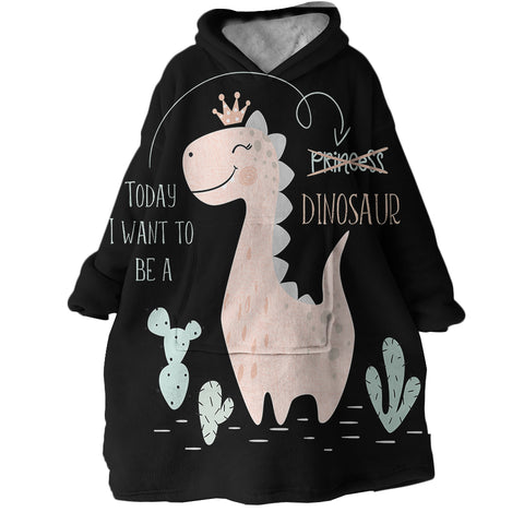 Image of Dino Princess SWLF1747 Hoodie Wearable Blanket