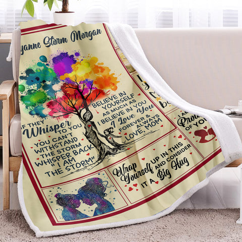 Image of I Love You To The Moon And Back Fleece Blanket SWMT9750