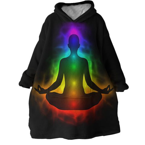 Image of Body Chakras SWLF2470 Hoodie Wearable Blanket