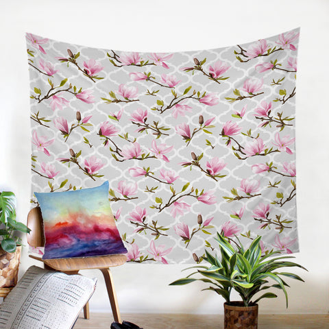 Image of Flower Wallpaper SW2062 Tapestry