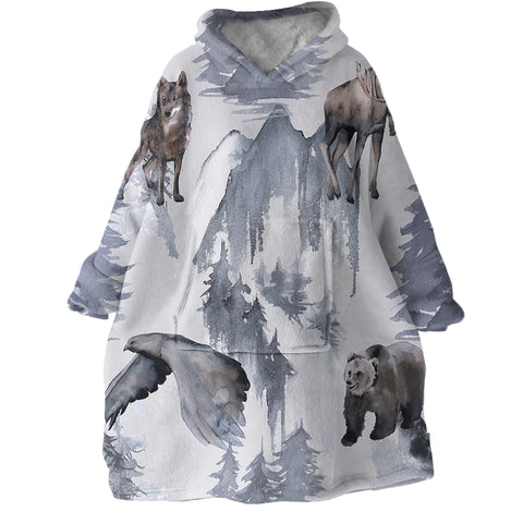 Image of Snow Beasts SWLF1553 Hoodie Wearable Blanket