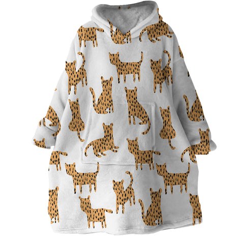 Image of Leopards SWLF2510 Hoodie Wearable Blanket