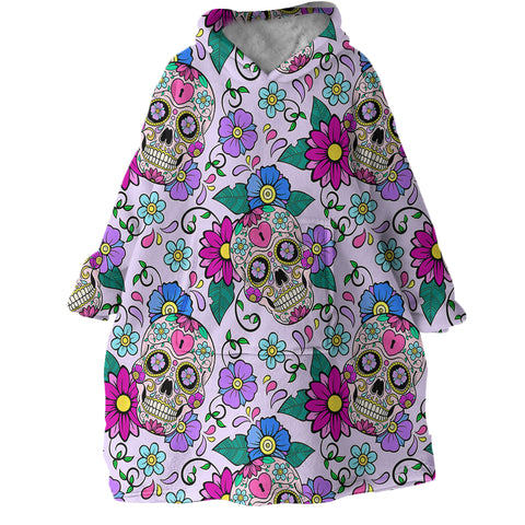 Image of Skull Patterns SWLF0519 Hoodie Wearable Blanket