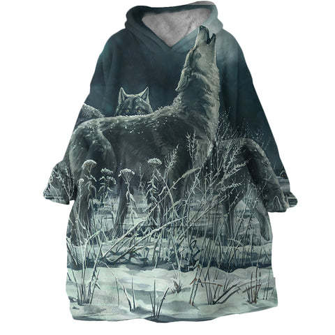 Image of Winter Wolves SWLF0302 Hoodie Wearable Blanket