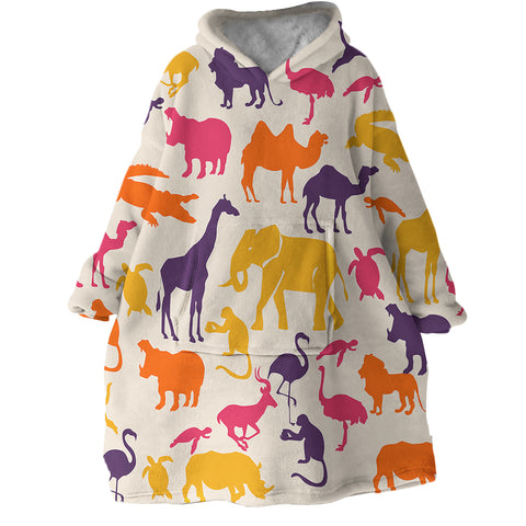 Image of Animal Shadows SWLF1652 Hoodie Wearable Blanket