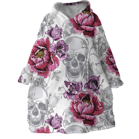 Image of Skulls SWLF0527 Hoodie Wearable Blanket