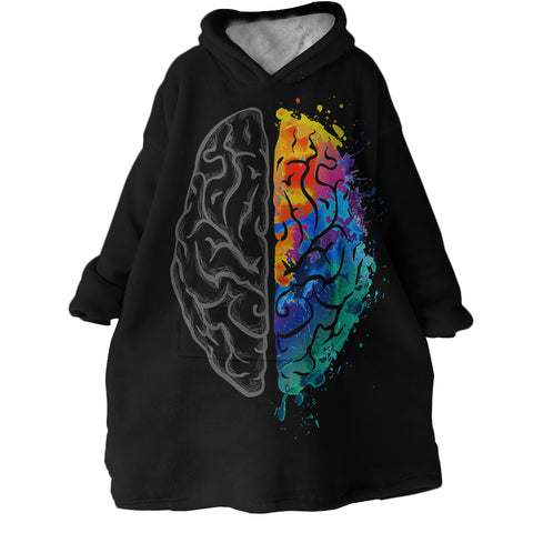 Image of Cerebral Hemispheres SWLF2059 Hoodie Wearable Blanket