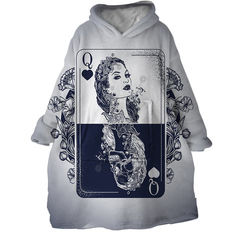 Image of Queen Card SWLF1546 Hoodie Wearable Blanket