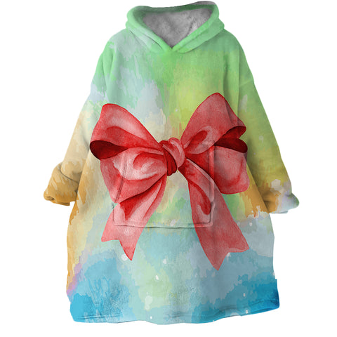 Image of Red Bowl SWLF0487 Hoodie Wearable Blanket