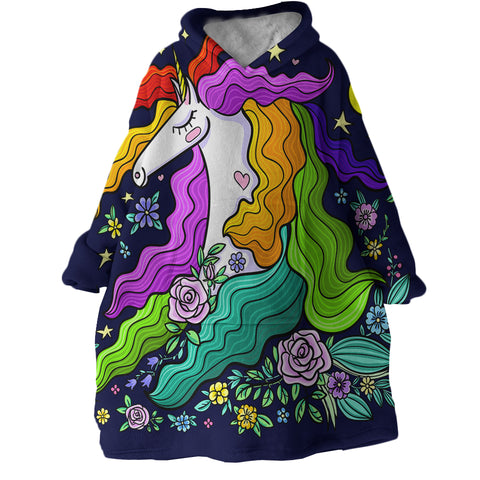 Image of Arty Unicorn SWLF3025 Hoodie Wearable Blanket