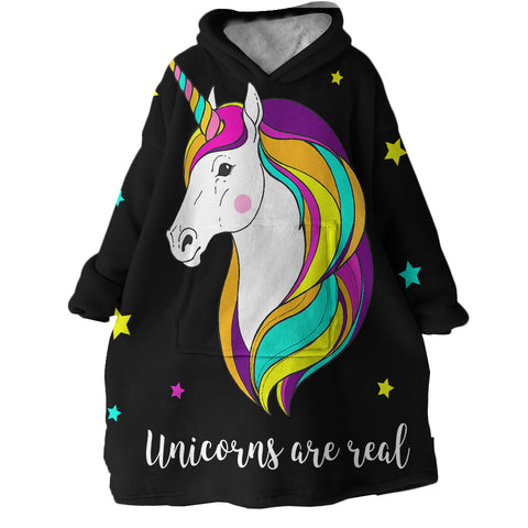 Image of Unicorns Are Real SWLF0844 Hoodie Wearable Blanket