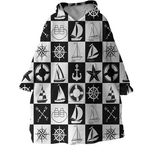 Image of Sailor's Signs SWLF2327 Hoodie Wearable Blanket