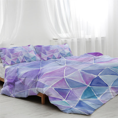 Image of Geometry Patterns Cool Bedding Set - Beddingify