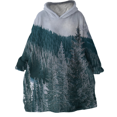 Image of Snow Forest SWLF2250 Hoodie Wearable Blanket