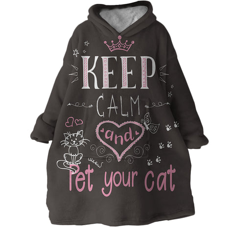 Image of Cat Lover SWLF2170 Hoodie Wearable Blanket