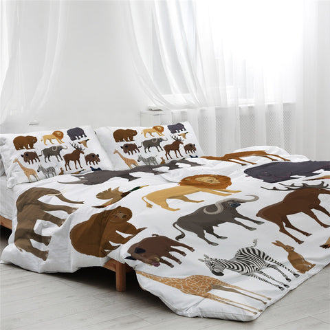 Image of African Animal Collection Bedding Set - Beddingify