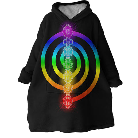 Image of Chakras SWLF2396 Hoodie Wearable Blanket