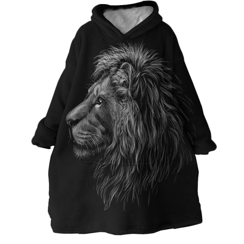 Image of B&W Lion SWLF2492 Hoodie Wearable Blanket