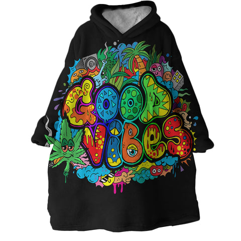 Image of Good Vibes SWLF2995 Hoodie Wearable Blanket