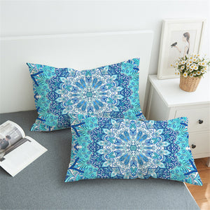 Snowflake Style Mandala Pillowcase