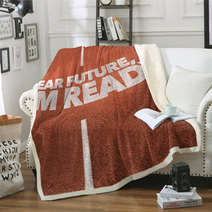 Future Runway Sherpa Fleece Blanket - Beddingify