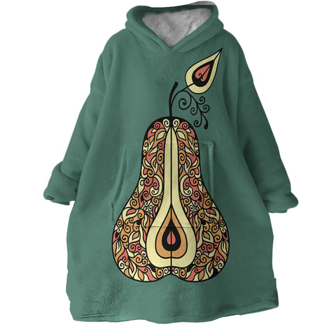 Image of Stylized Pear SWLF0744 Hoodie Wearable Blanket