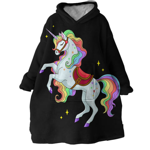 Image of Rainbow Unicorn SWLF1757 Hoodie Wearable Blanket