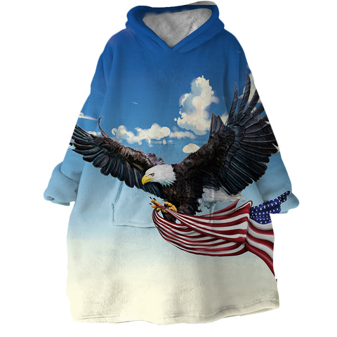 Image of American Eagle SWLF0285 Hoodie Wearable Blanket