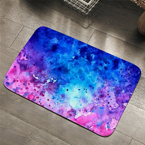 Blue Explosion Door Mat