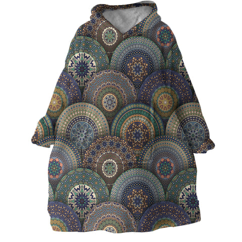 Image of Stylized Fish Scales SWLF1903 Hoodie Wearable Blanket