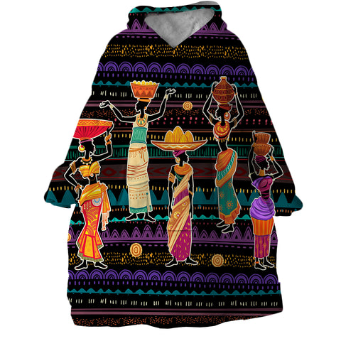 Image of Basket Ladies SWLF0878 Hoodie Wearable Blanket