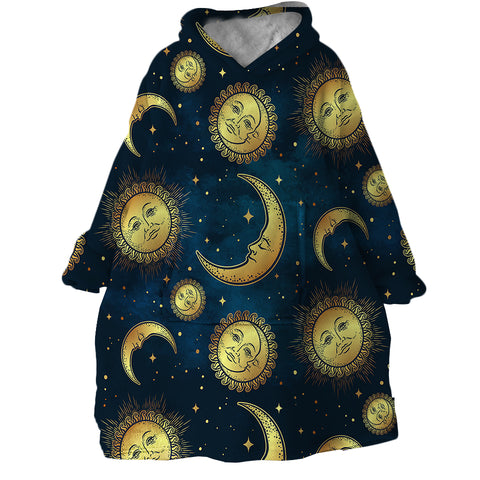 Image of Suns & Moons SWLF0055 Hoodie Wearable Blanket