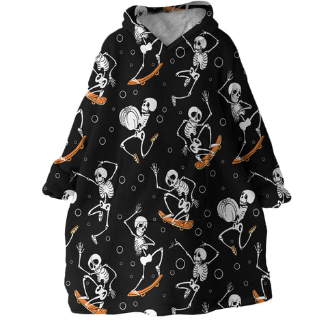 Image of Skater Skelly SWLF1365 Hoodie Wearable Blanket