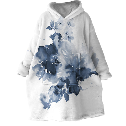 Image of Smoky Flowers SWLF0661 Hoodie Wearable Blanket