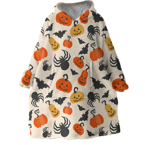 Image of Halloween Themed SWLF1362 Hoodie Wearable Blanket