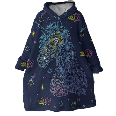 Image of Unicorn SWLF0298 Hoodie Wearable Blanket
