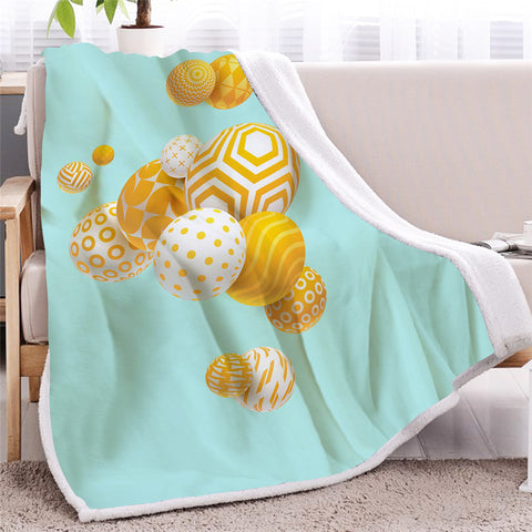 Image of Copy of Wave Themed Sherpa Fleece Blanket - Beddingify