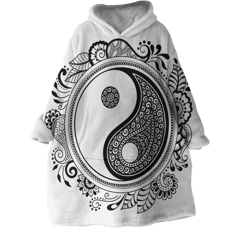 Image of Stylized Yin Yang SWLF2480 Hoodie Wearable Blanket