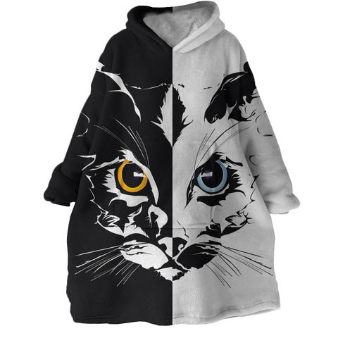 Image of Half Cat SWLF2405 Hoodie Wearable Blanket