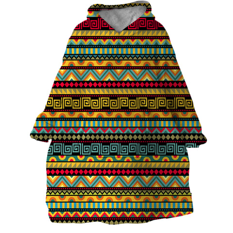 Image of Line Decoration SWLF1843 Hoodie Wearable Blanket