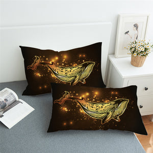 Blue Whale Sparkle Pillowcase