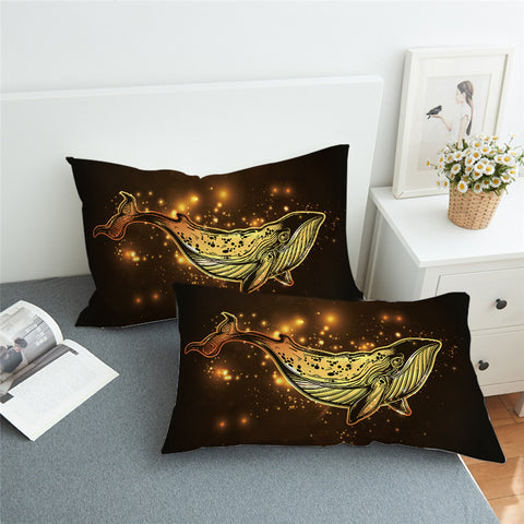 Image of Blue Whale Sparkle Pillowcase